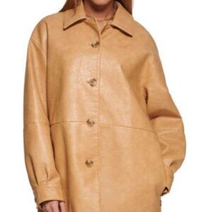 Levi's Women's Faux Leather Relaxed Vintage Look Blazer XL